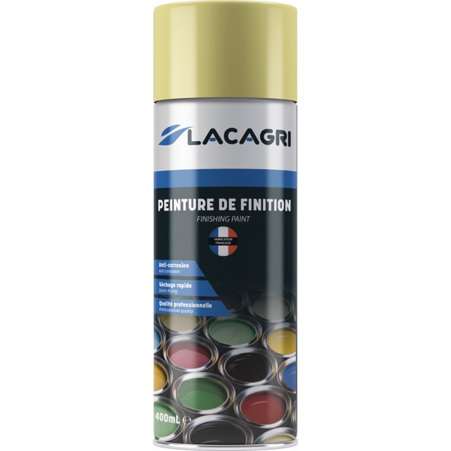 Peinture de Finition Jaune Clair John Deere Aerosol 400 ML Lacagri référence fournisseur 1640061